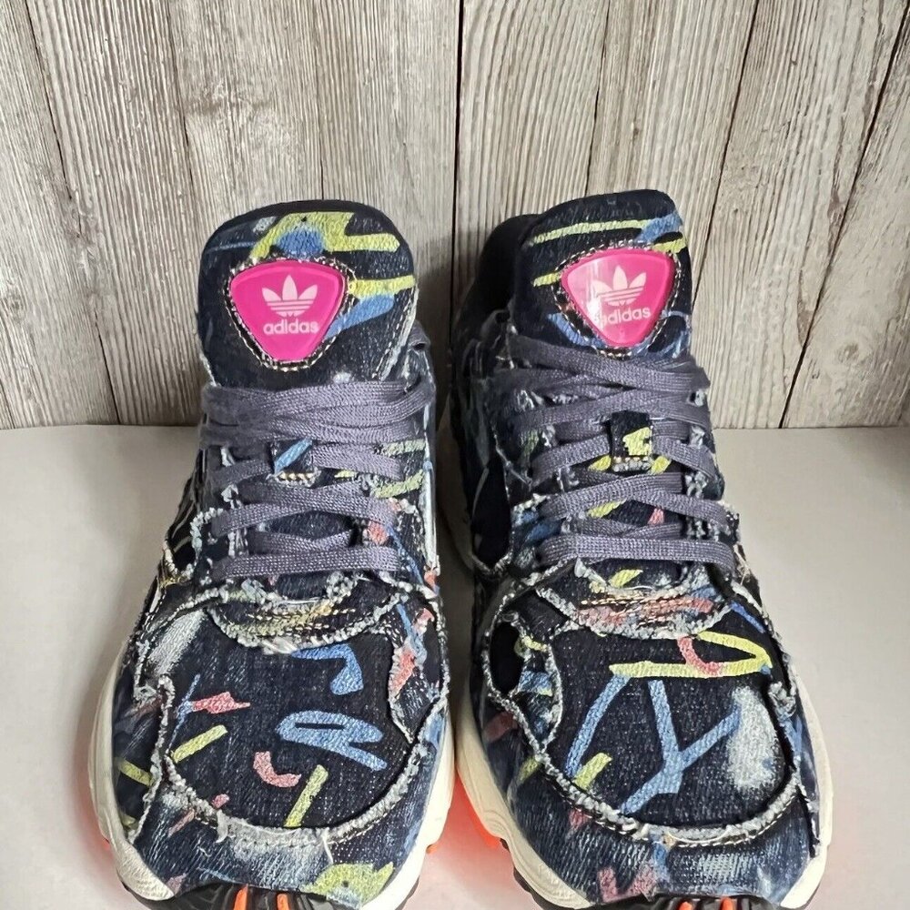 Adidas Originals Women's Denim Falcon Fashion Retro Sneakers CG6249 Sz 6.5 - Picture 15 of 16
